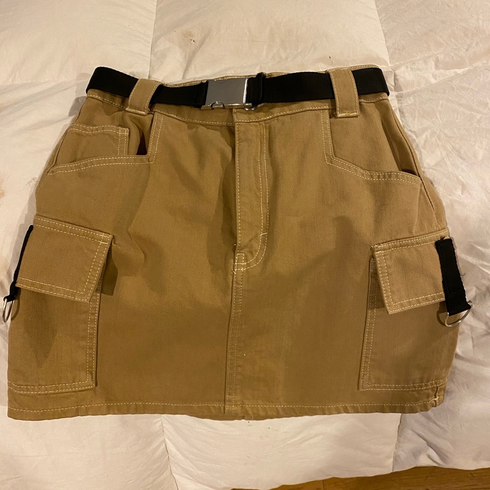 BRand new with tags "TopShop" tan mini skirt